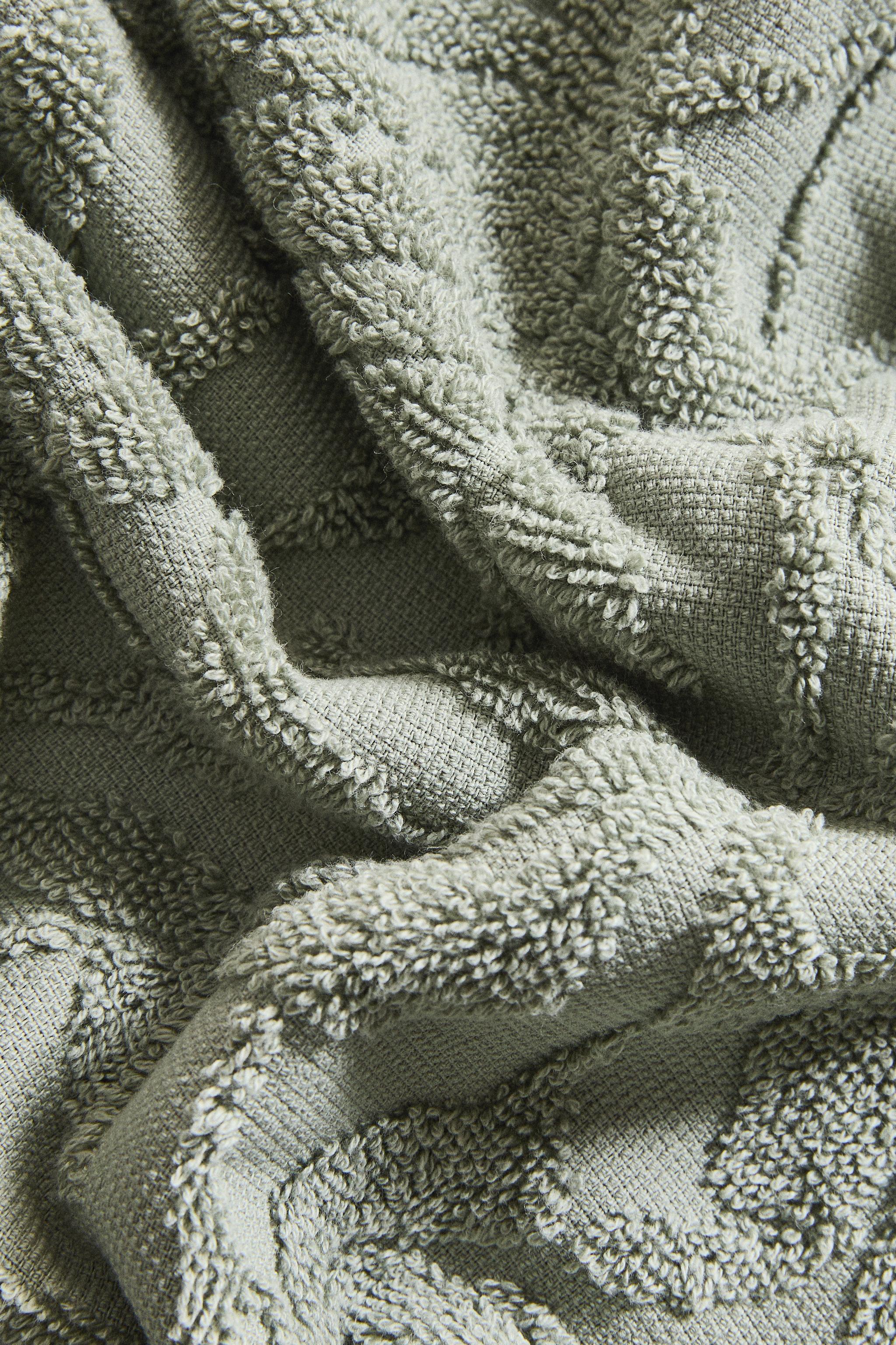 FLORAL JACQUARD BATH TOWEL